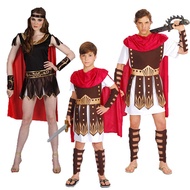 Party Halloween Outfit Adults Kids, Roman Gladiator Spartan Warrior Costume For Boys And Girls, Kid