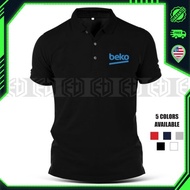 Baju Sulam Aircond Beko Cool T-Shirt Tshirt Cotton Polo T Shirt Uniform Kolar Pakaian Casual Fashion