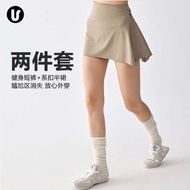 seluar pendek seluar pendek perempuan Umeko Sports Shorts Women Fake Two-Piece New Style Slimmer Loo