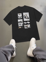 Original Movie F1 Racing Car Racer 260G Printed T-Shirt Men's Streetwear Loose Casual Style