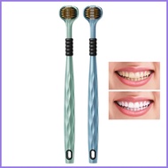 Three Sided Toothbrush 360 Degree Bristle Tool Efficient 3 Sided Toothbrush for Kids Boy Girl Daily 