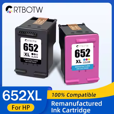 CRTBOTW 652XL Ink Cartridge Replacement For HP 652 HP652 XL Compatible Deskjet 1115 1118 2135 2136 3