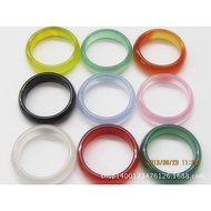 Agate ring/gift 9-color agate ring/new agate accessories lovers ring