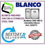 BLANCO ANDANO 340/180-U STAINLESS STEEL KITCHEN SINK
