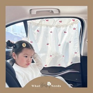 [Allthebest] Minji Car Window Curtain Anti-UV Baby Car Curtain Bear Car Curtain