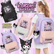 (B665) 40cm/46cm School Bag Kuromi Backpack Bag Sekolah Kuromi Budak Perempuan Beg Kuromi Bag Sanrio