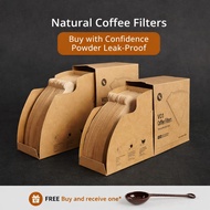咖啡滤纸 100张 V60 Coffee Filter Paper Cone Unbleached Natural Brown Pour Over Drip Brewing Disposable RH