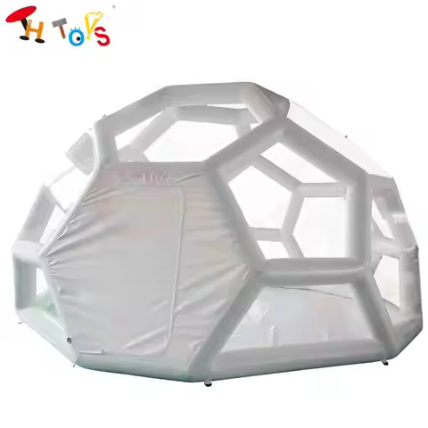 Fast Shipping Football Structure Inflatable Bubble Lodge Tent Large Luxury Igloo Dome Hotel Room Inf