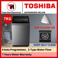 TOSHIBA AW-M801AM(SG) 7KG Top Load Washing Machine Mesin Basuh 洗衣机 [🚚DELIVERY + INSTALLATION MELAKA 