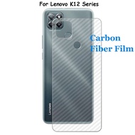 For Lenovo K12 Pro Note 3D Transparent Carbon Fiber Rear Back Film Stiker Screen Protector (Not Glass)