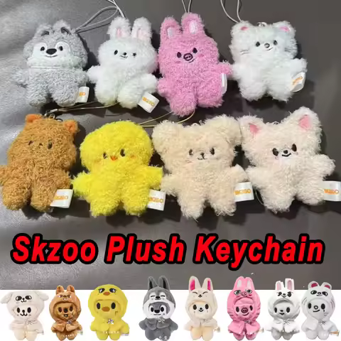 Staykids Plush Mini Keychain Pendant New SKzoo Plush FM Field Week 5cm Plush Cartoon Cute Pendant Bi