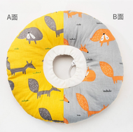 其他品牌 - 防咬防舔防抓頸圈 (貓狗通用) 手術後防舔恢復期頭套頸圈 貓頸圈 狗頸圈 黄色狐狸防水款 Size L