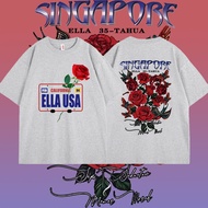 Ella USA 100% Cotton Short Sleeve Printed T-shirt Ella 35-TAHUN Tee