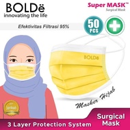 BOLDe Surgical Mask Hijab Kemenkes RI masker Medis | Headloop masker m
