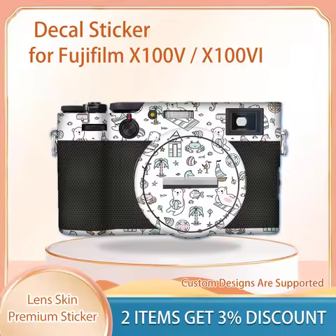X100V Skin Wrap Covered X100VI Protective Film Cover Film for Fujifilm Fuji X100V X100VI Camera Skin