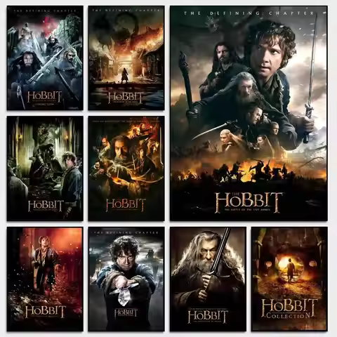 The Hobbit Part Classic Anime Poster Waterproof Paper Sticker Coffee House Bar Room Wall Decor