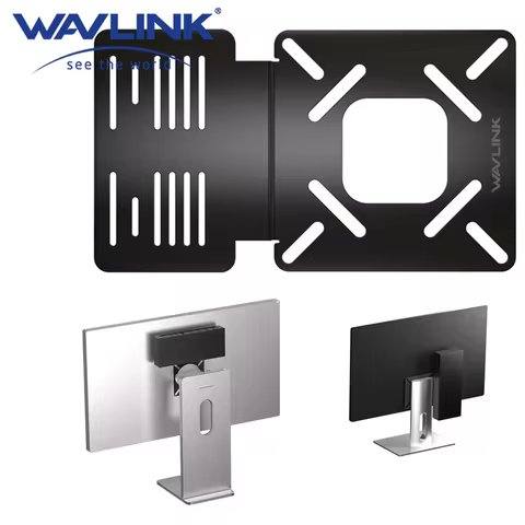 WAVLINK Docking Station Mounting for Workstation Behind Monitor Vesa Electrolytic Iron Dock Holder V