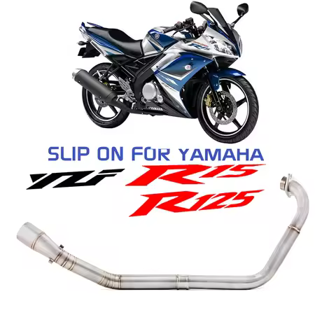 R15 Motorcycle Full Exhaust Escape System Modifed Pipe For Yamaha YZF-R15 R125 MT125 MT-15 V1 V2 08-