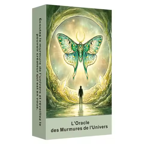 Original French Oracle Cards Deck, 56 Premium Cards, Whisper of the Universe, Awaken Inner Wisdom, T