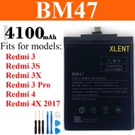 For Xiaomi Redmi 3 3S 3X 4X 2017 Battery BM47 Battery Replacement