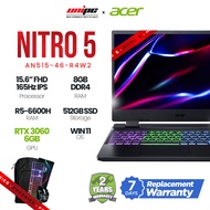 Acer Nitro 5 AN515-46-R4W2, 15.6″ FHD,  Ryzen5 6600H, RTX 3060 6GB, Win11 Home