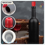 MAGICIAN Red Wine Sealer, Silicone Sparkling Wine Bottle Stopper Wine Bottle Stopper, Reusable Wine 