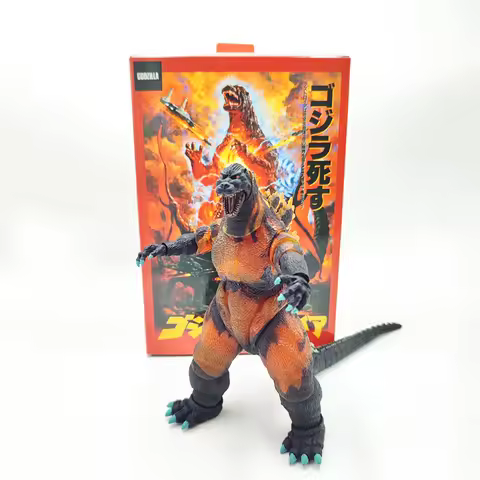 NECA 1995 Burning Godzilla Monster Figurine Model PVC Action Toys New Year's Christmas Gifts 16cm