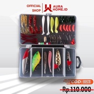 Terbaru Umpan Pancing Ikan Set Fishing Bait Kit 45PCS / Umpan Pancing Pancingan Mancing Tiruan Buata