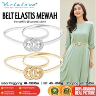 Virlalova Elastic Belt Luxury Tunic Dress LatestELEGAN Elastic Belt for Women