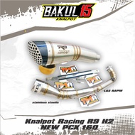 Knalpot Racing R9 H2 NEW PCX 160 Full Stainless