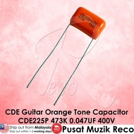 CDE Sprague 473K 0.047UF 400V Guitar Orange Drop Capacitor Tone Caps CDE225P 473K 0.047UF 400V Gitar