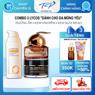 Combo Lycos Dành Cho Da Mỏng Yếu (Kem Face Meso Lycos - Kem Nám Đêm Lycos - Dưỡng Ẩm Lycos