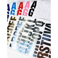 High 5cm Letter Stickers Capital Letter Stickers Lowercase Letter Stickers Plane Waterproof Letter S