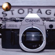 Kamera analog film 35mm vintage Canon AE 1 silver BODY ONLY