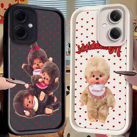 Kawaii Heart M-monchhichis-s Case for Xiaomi Redmi Note 15 14 14S 13 5G 12S 11 10 Pro Plus 15C 14C 1