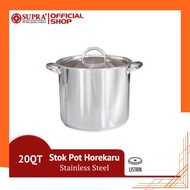HOREKARU SUPRA PAN Stainless Steel 20 Qt Stock Pot