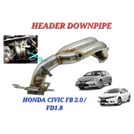 100% Honda Civic FD1 1.8/ FB 2.0 Extractor Downpipe Header Stainless Steel (High Gred) Exhaust