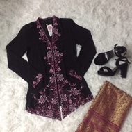 [Raya 2022] Kebaya Labuh Chiffon Embroidery (Top Only) Kebaya Chiffon Moden Sulam Kain Sejuk Kebaya 