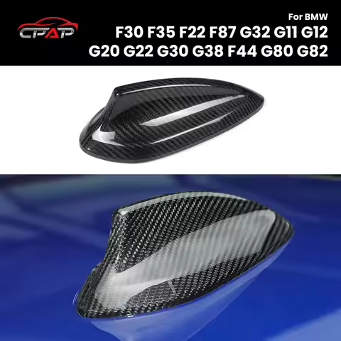Real Dry Carbon Fiber Antenna Trim Covers For BMW F30 F35 F22 F87 F80 F32 F34 F36 G11 G12 G20 G28 F8
