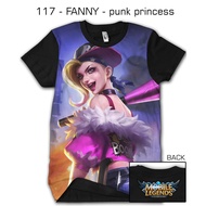 3d mobile legends legend 117 T-shirt - FANNY - punk princess