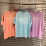 Acne Studios 1996 Series Distressed Dirty Mud Dyed Round Neck Short Sleeve T-Shirt