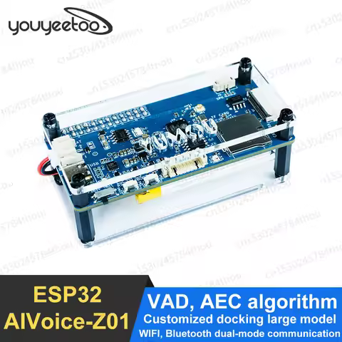 ESP32-AIVoice-Z01 AI Large Model(LLM) Development Kit ChatGPT-4o/Llama 3 Voice Assistant Chatbot, Mu