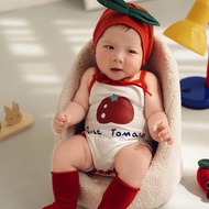 [uzfkids] Tomato Shape Baby Onesie Baby Onesie Baby Onesie