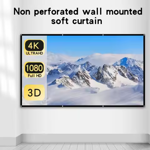 Easy folding projection screen 60-150 inch easy tent 16:9 outdoor full HD 2K 4K projector screen