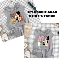 Cherylpick- hoodie set for boys and girls aged 1-6 years / children's printed singlet set / Stumble 