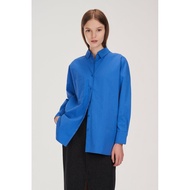 THECLOSETLOVER DRAKE OVERSIZED SHIRT IN COBALT BLUE