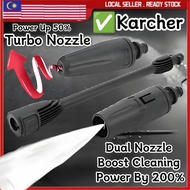 Karcher K2-K7 2 Nozzle + Rod High Pressure Turbo Spray Lance Adjustable Washer 360 ° Water Jet