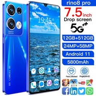 [Baru]hp murah Rino 8 Pro RAM 12GB512GB Handphone Android AMOLED