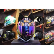 Fullface Royal M266 helmet with 2 glasses (genuine) Shoei X-14 Motegi + cat ears