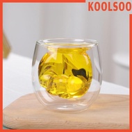 [Koolsoo] Double Walled Glass Cup Espresso Cup Girls Kids Adults Holiday